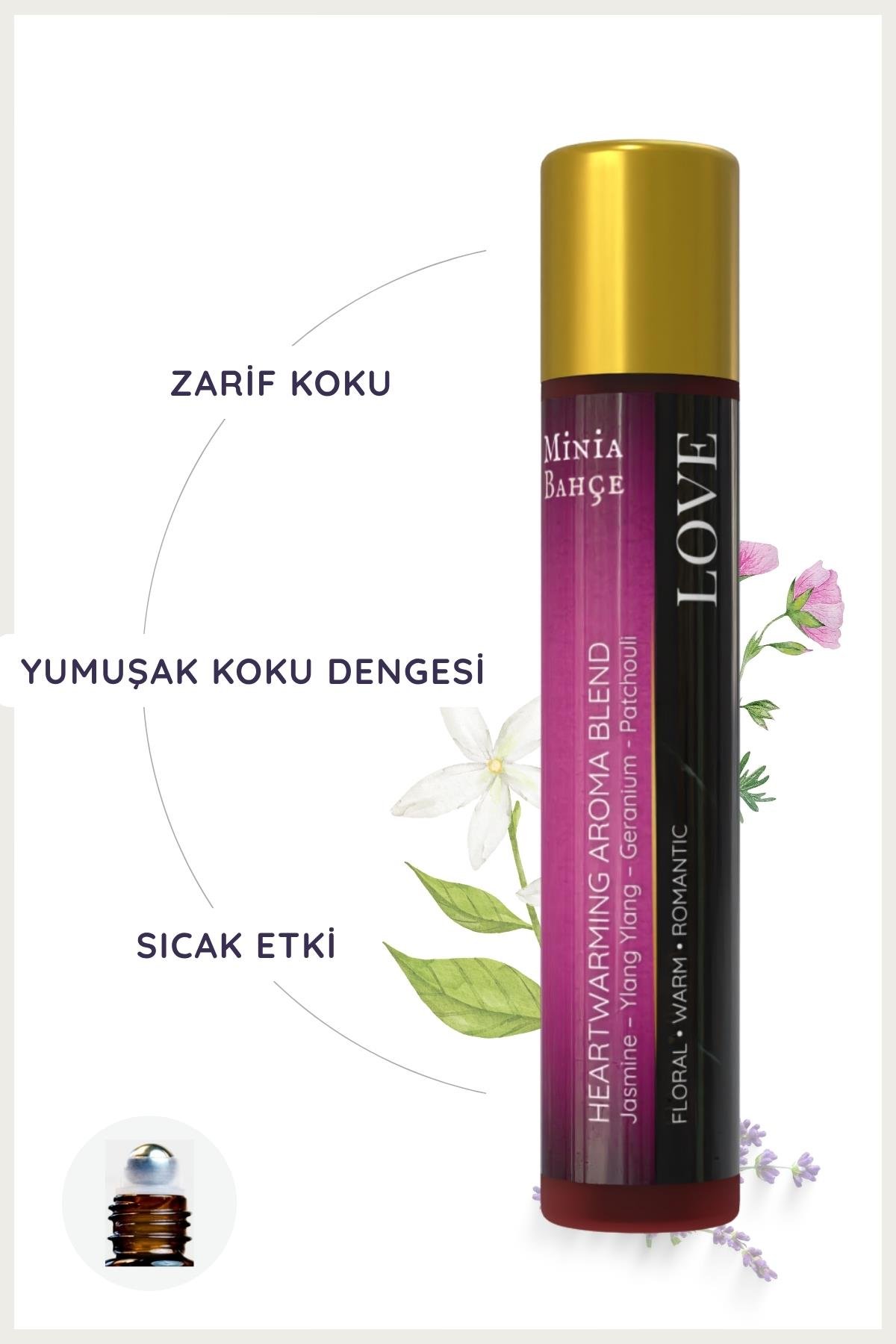 LOVE – Kalpten Gelen Sıcaklık Roll-On | %100 Doğal, Alkolsüz – 10 ml