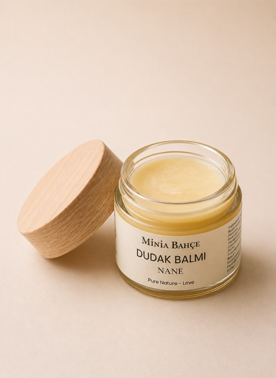 Nane Dudak Balmı – %100 Doğal Nemlendirici Dudak Bakımı 10 ml