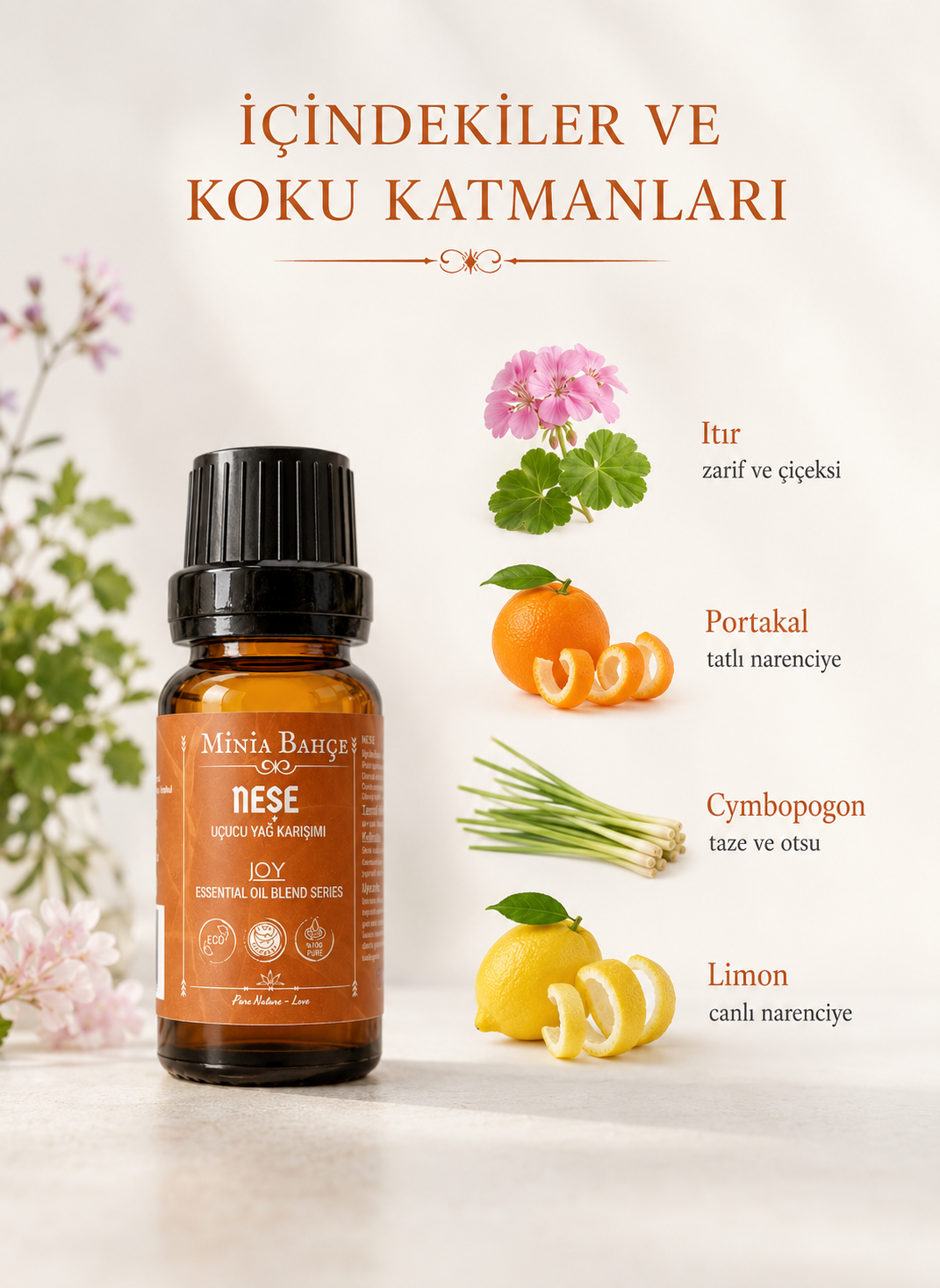 Neşe (Joy) Uçucu Yağ Karışımı %100 Saf - 10 ml