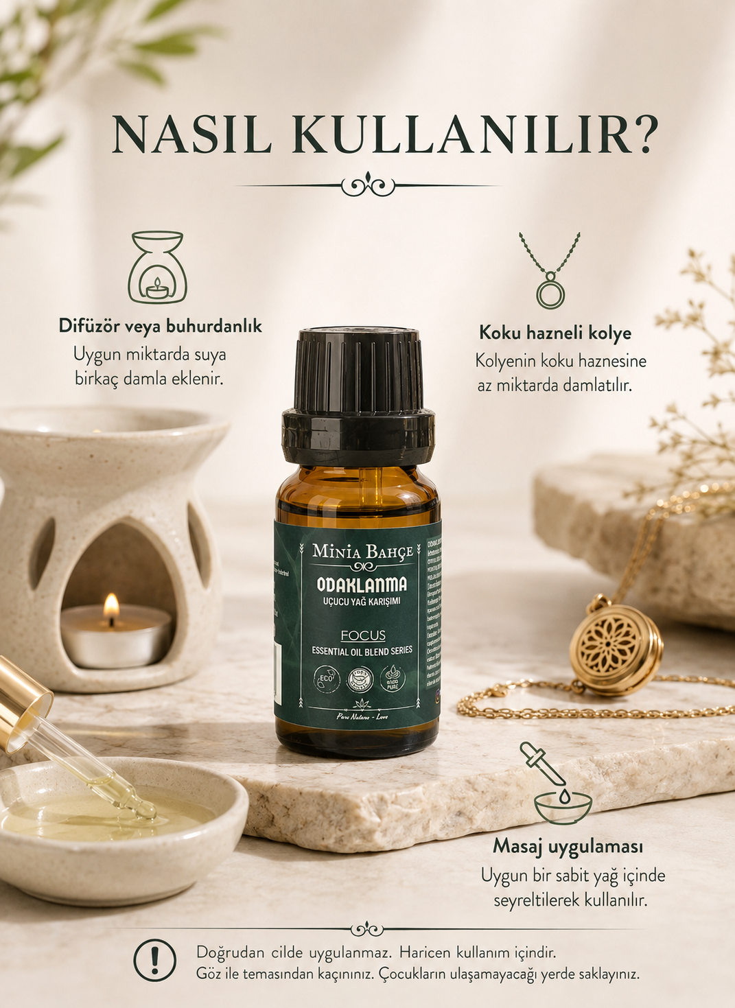 Odaklanma (Focus) Uçucu Yağ Karışımı - Özel Seri 10 ml