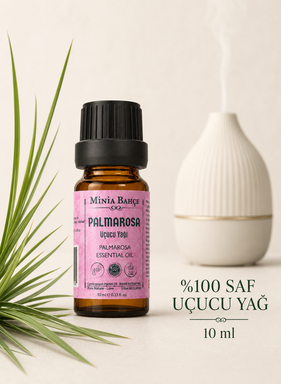 Palmarosa Uçucu Yağı – 10 ml | %100 Saf