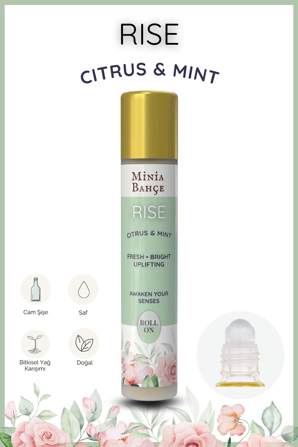 RISE – %100 Doğal Citrus & Mint Roll-On (10 ml)