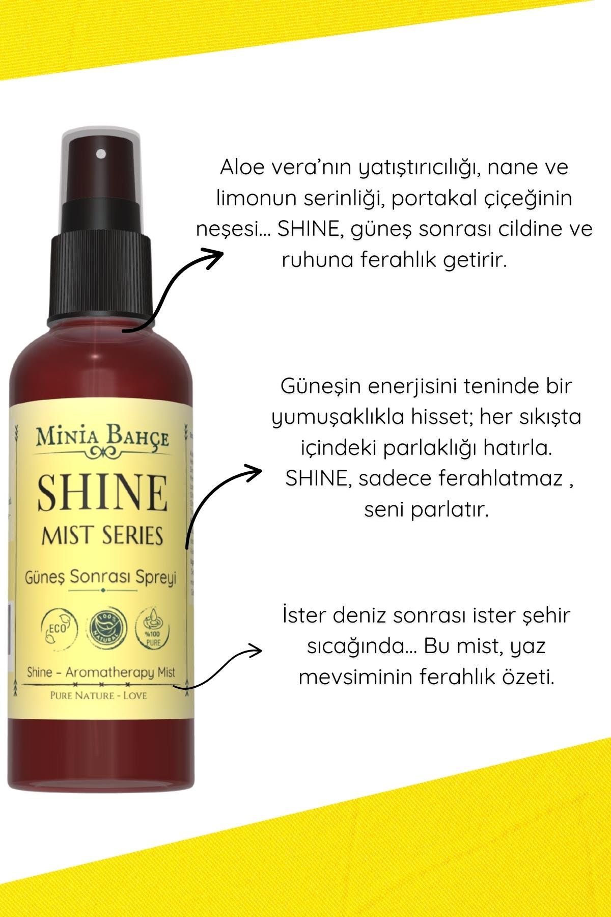 SHINE Mist – Ferahlatıcı Aromaterapi Vücut Spreyi, 100ml