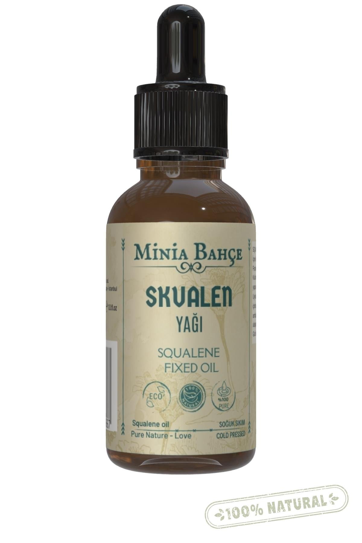 Skualen (SQUALENE) Yağı, 20ml. %100 Doğal Ve Saf