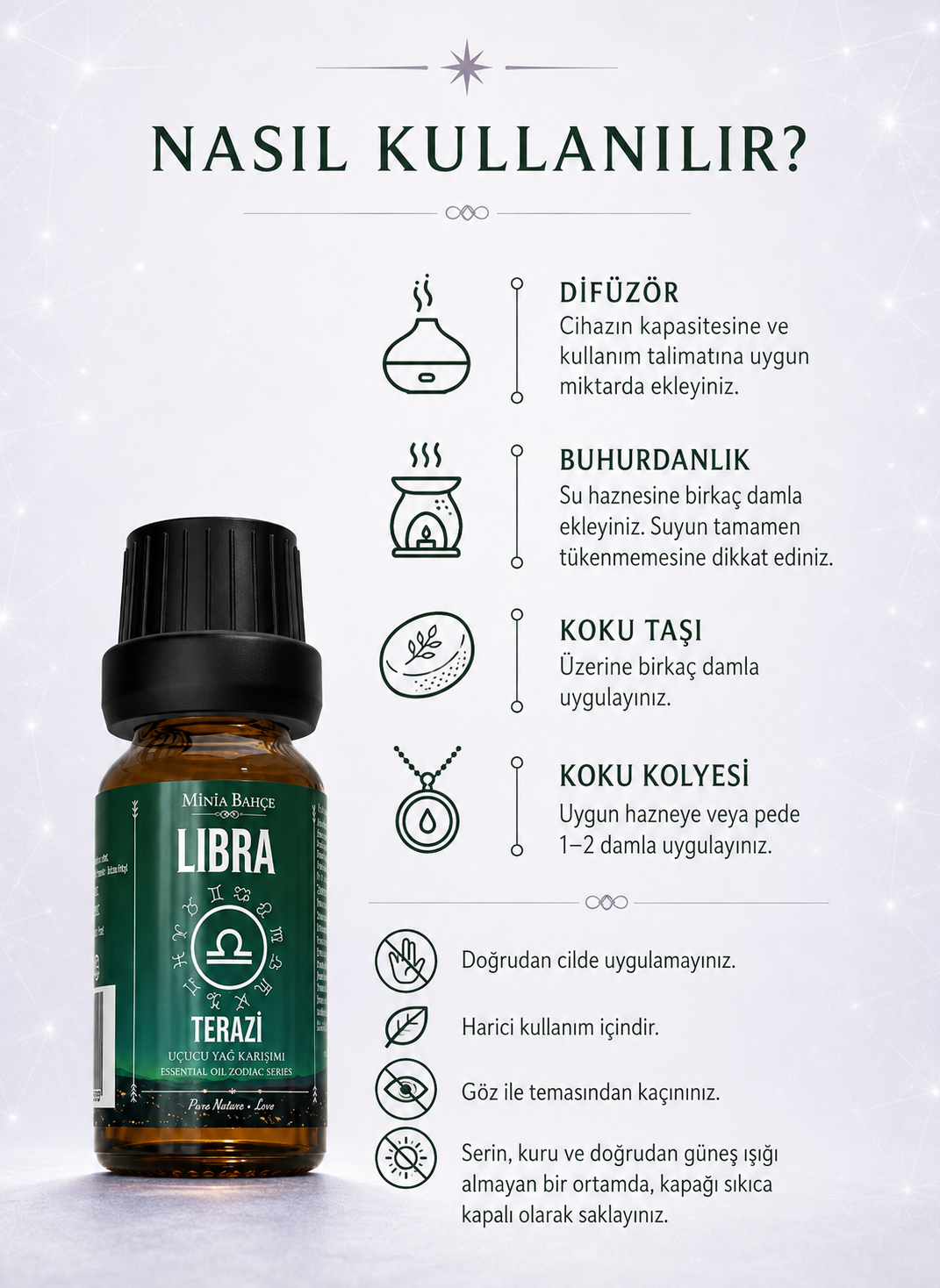 Terazi Burcu - Libra, Uçucu Yağ Karışımı, 10ml