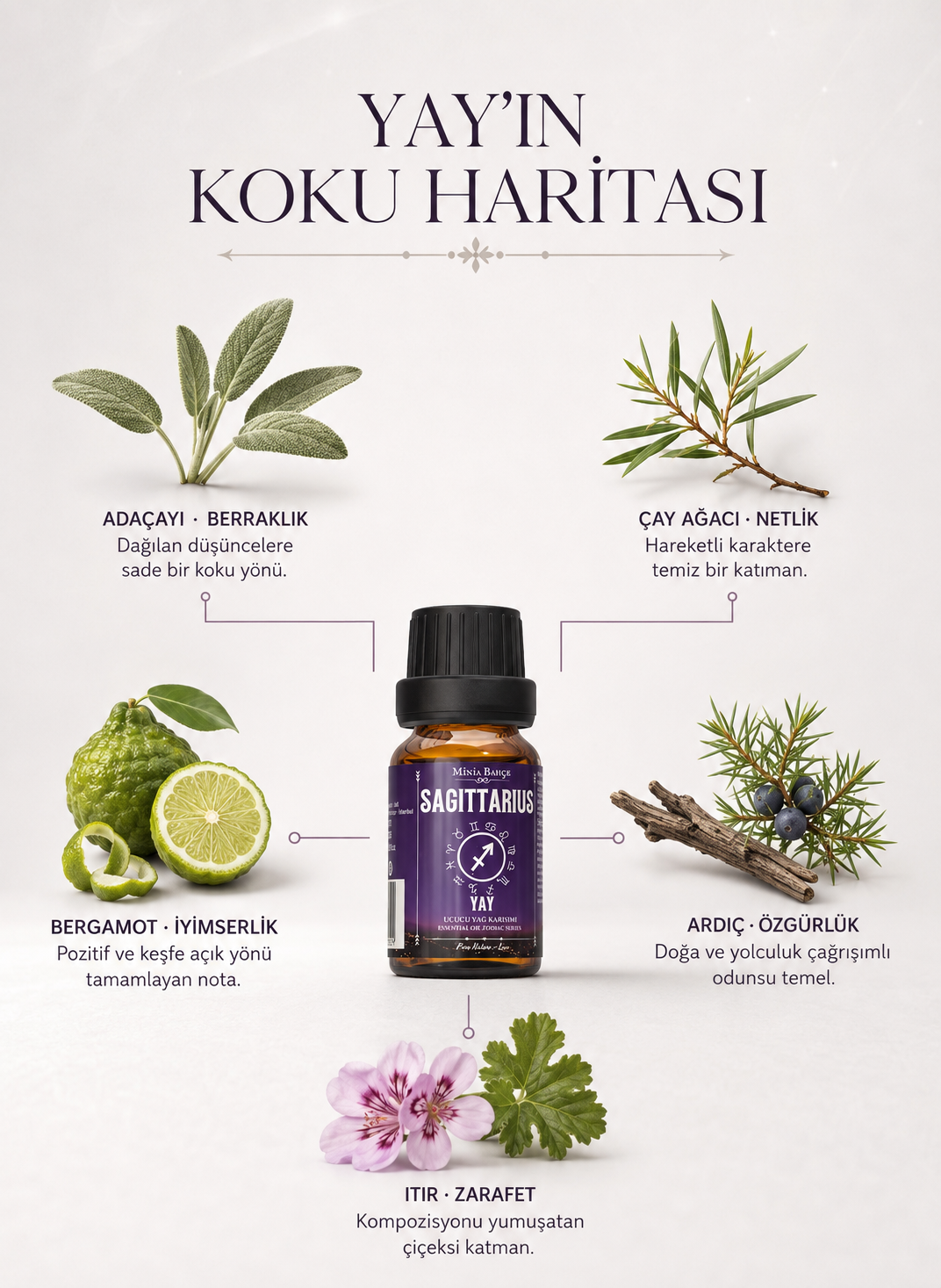 Yay Burcu - Sagittarus, Uçucu Yağ Karışımı, 10ml