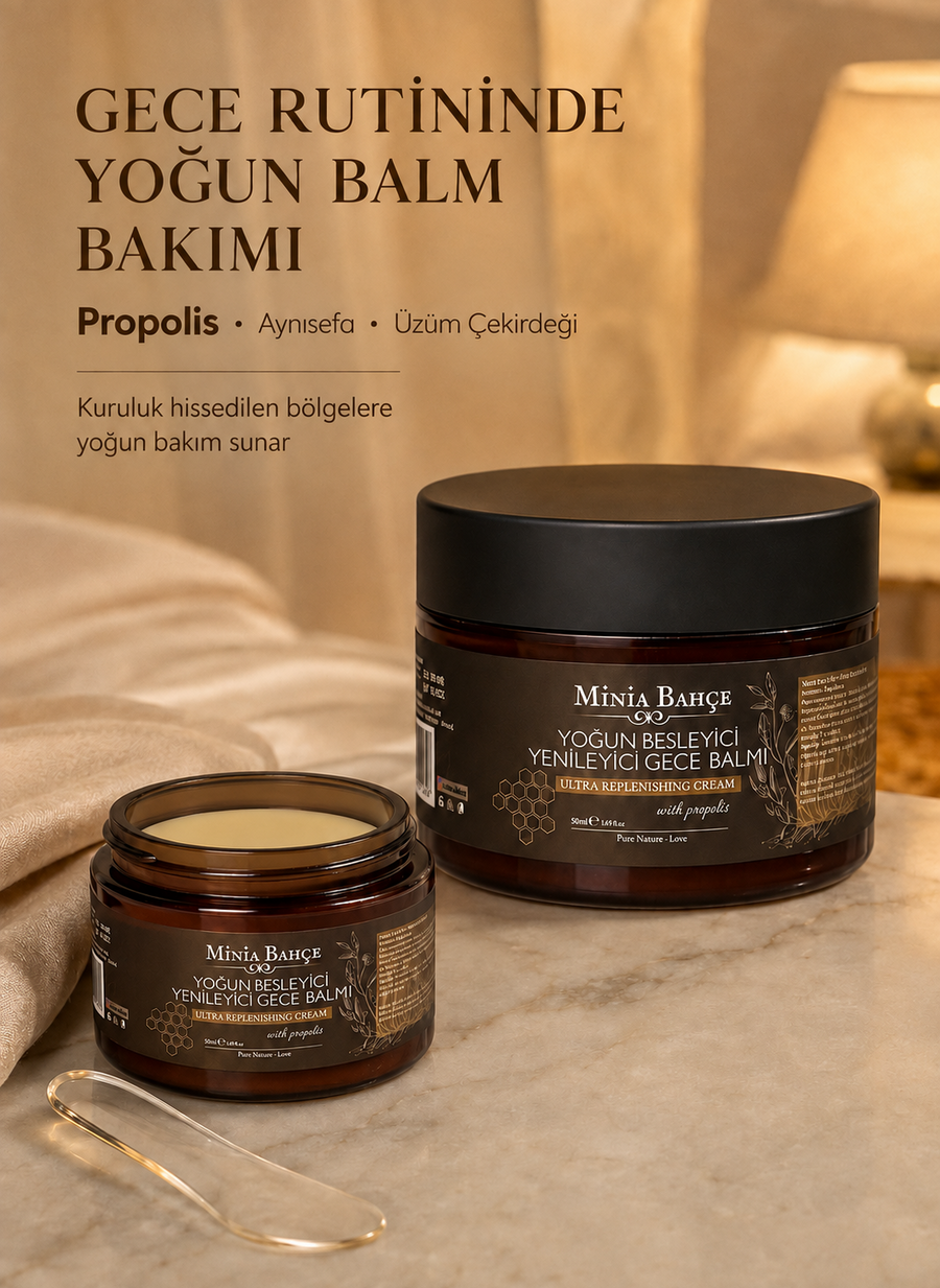 Yoğun Besleyici & Yenileyici Gece Balmı, %100 Doğal Ve Katkısız, 50ml