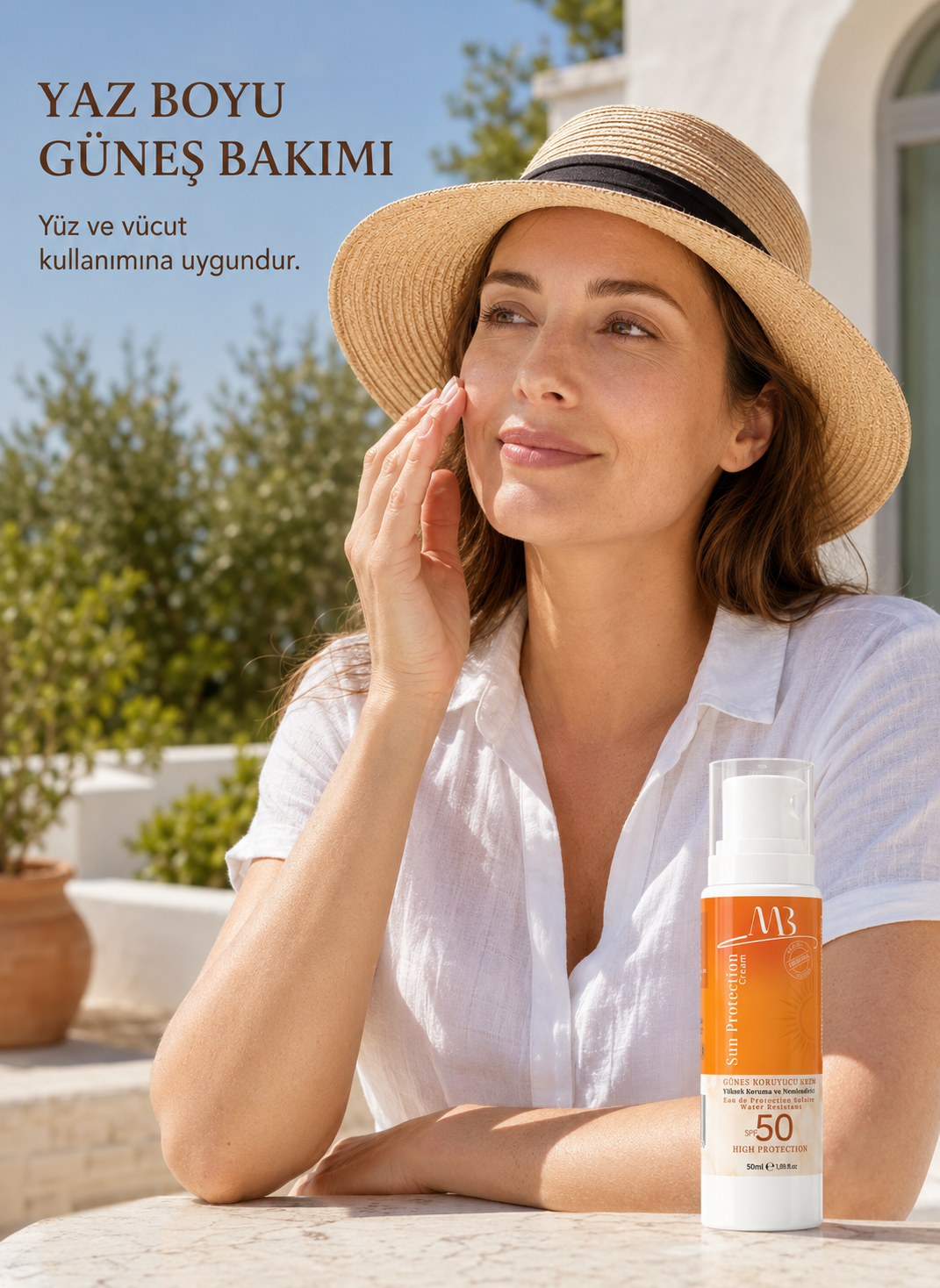 Yüksek Faktörlü Güneş Koruyucu Krem SPF 50, 50 ml