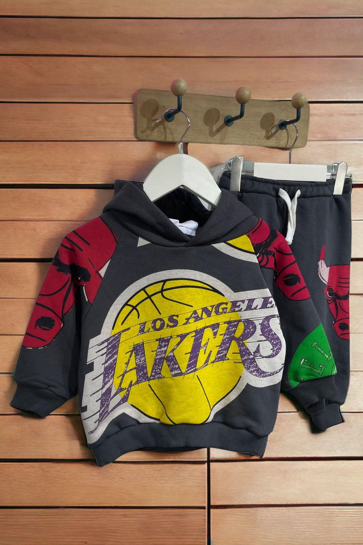 Basketbol Takım Baskılı Erkek Çocuk Eşofman Takım