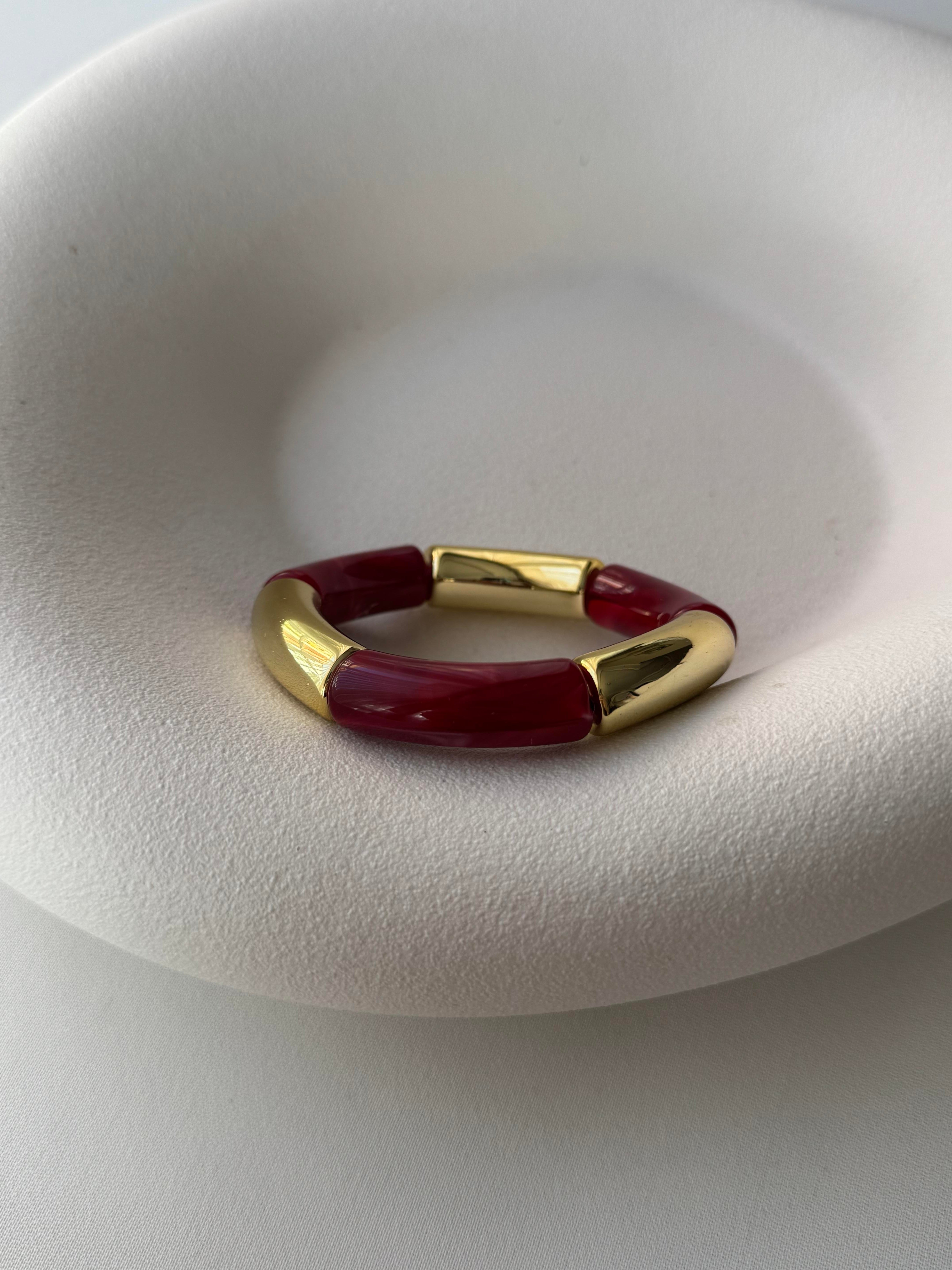 BORDO LASTİK BİLEKLİK