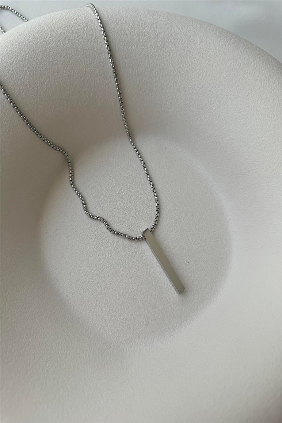 Çelik Silver Kolye