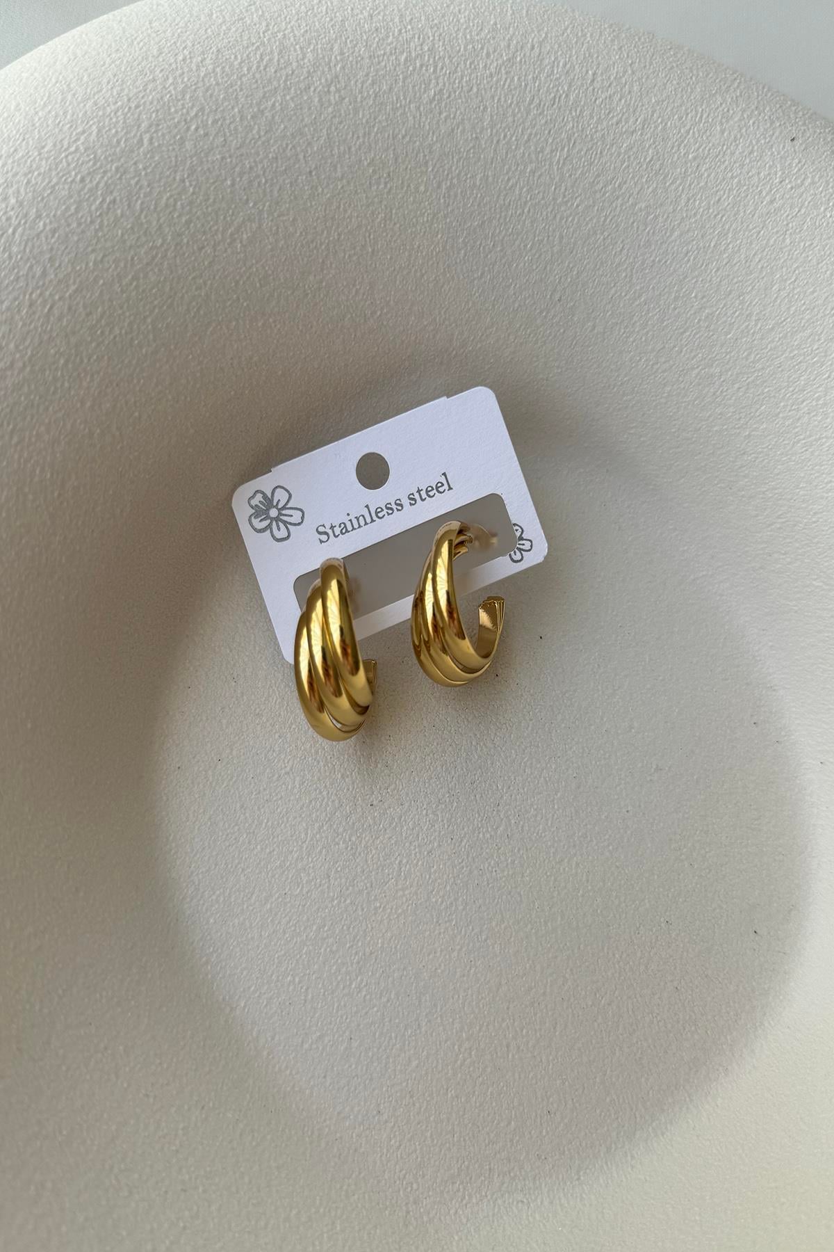 ÇOKLU GÖRÜNÜM KUYUMCU MODEL ÇELİK KÜPE