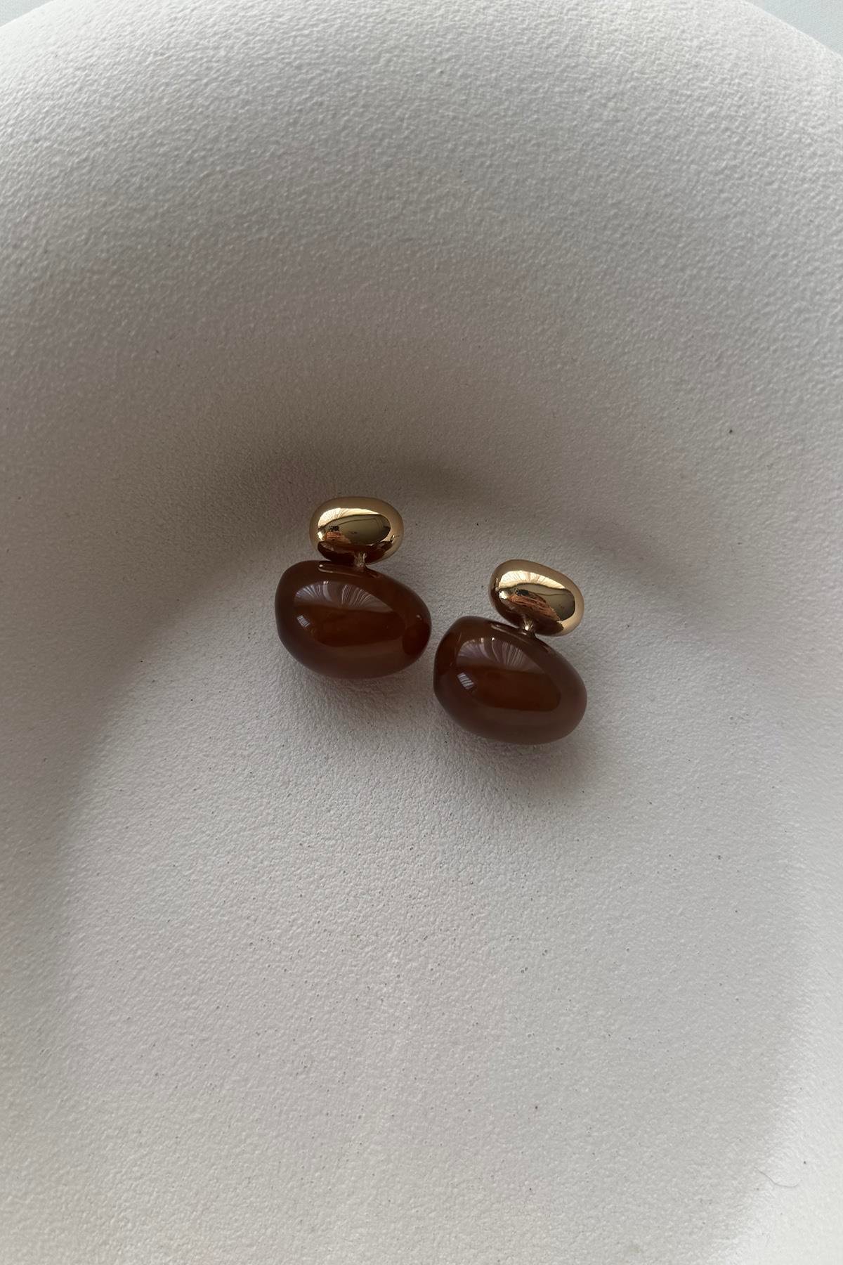 KAHVE BONİBON KÜPE