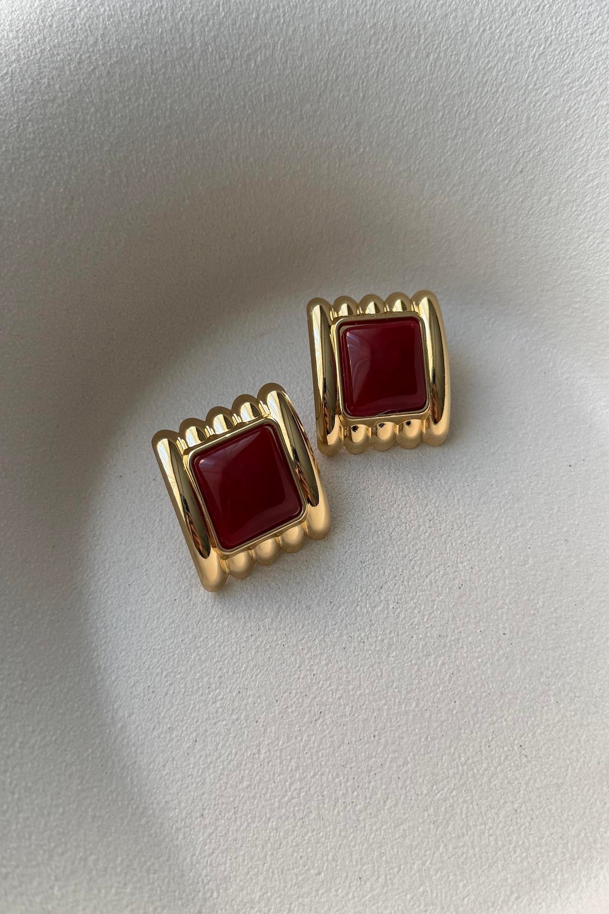 KARE FORM BORDO KÜPE