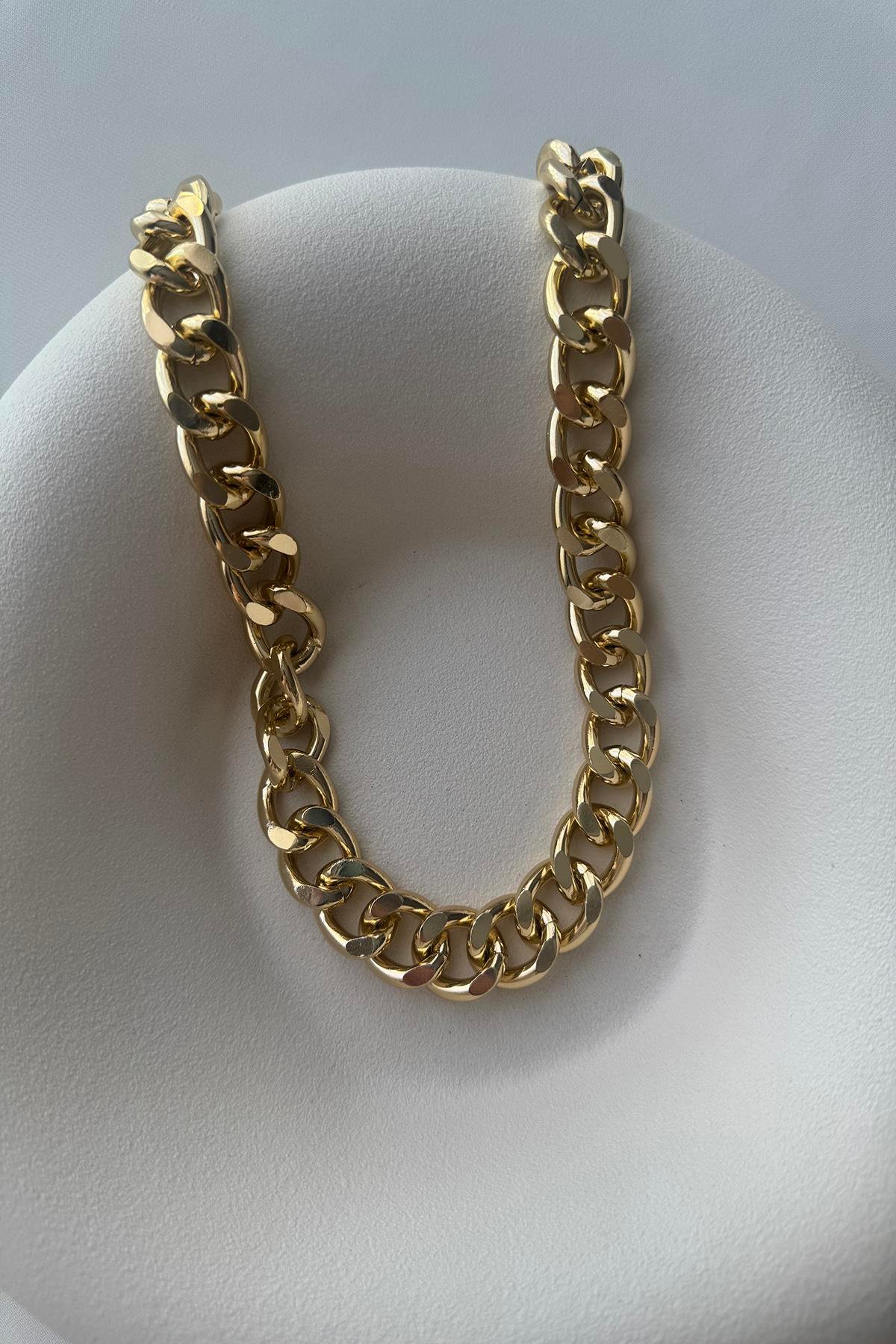 KLASİK KALIN ZİNCİR GOLD KOLYE