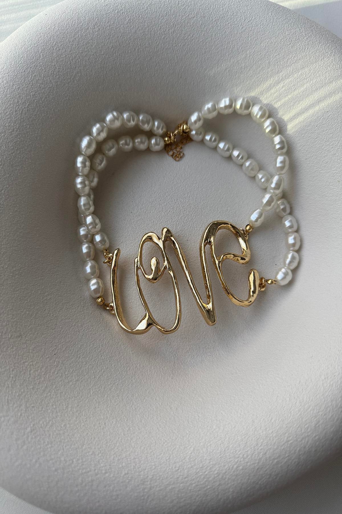 LOVE İNCİ CHOKER KOLYE