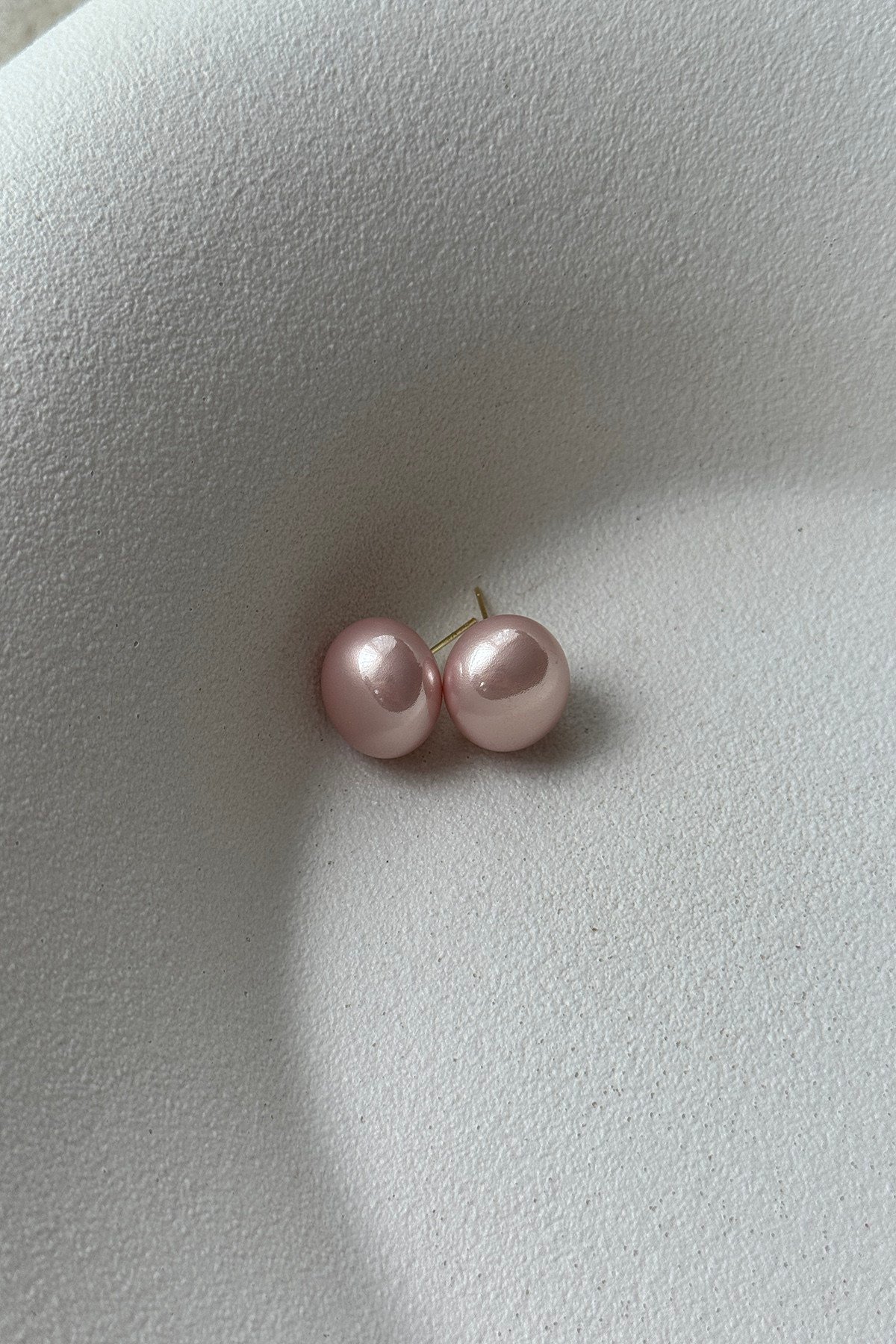 TOZ PEMBE İNCİ TOP KÜPE