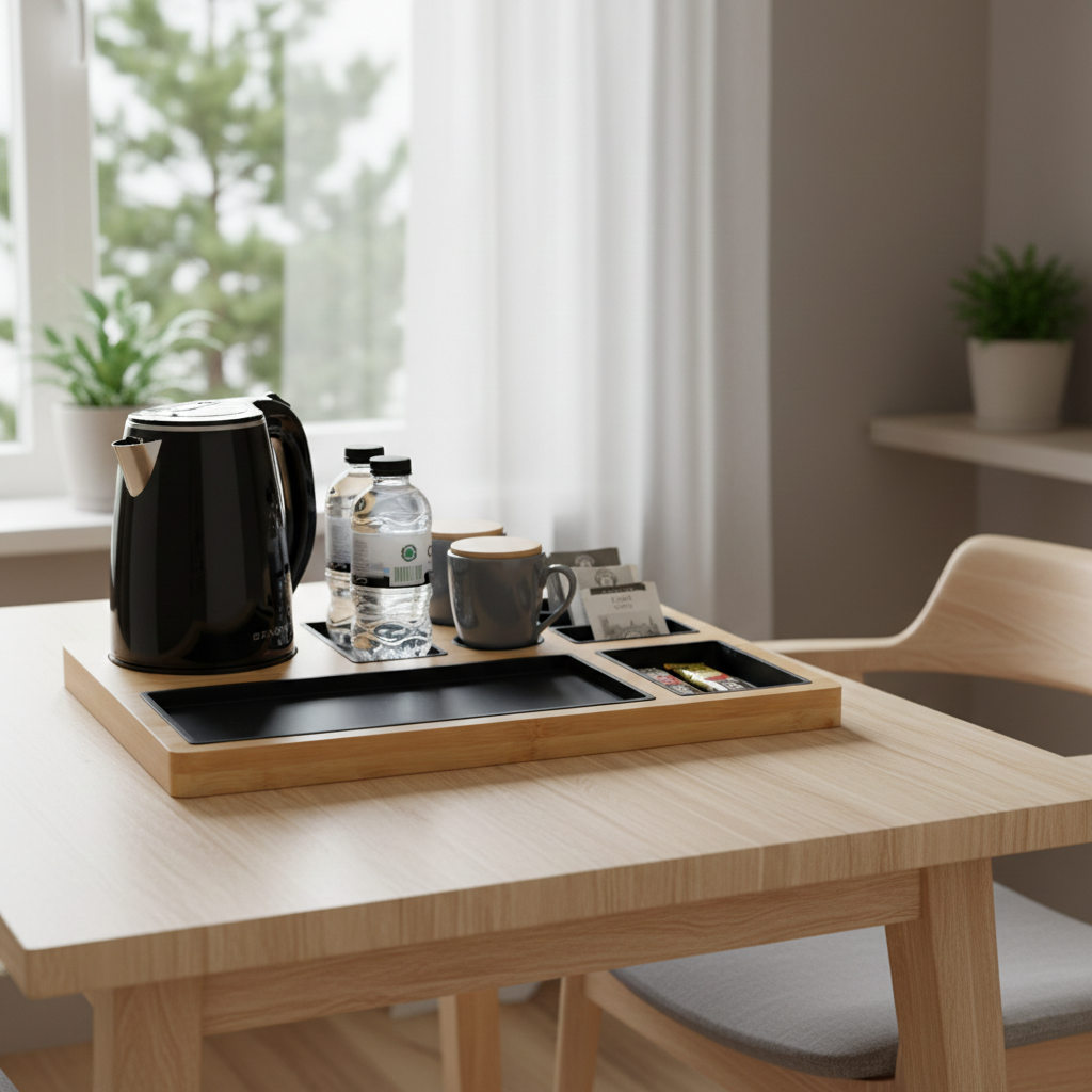 Genemi GASTVRIJ 2080 Organik Bambu XL Servis Tepsisi