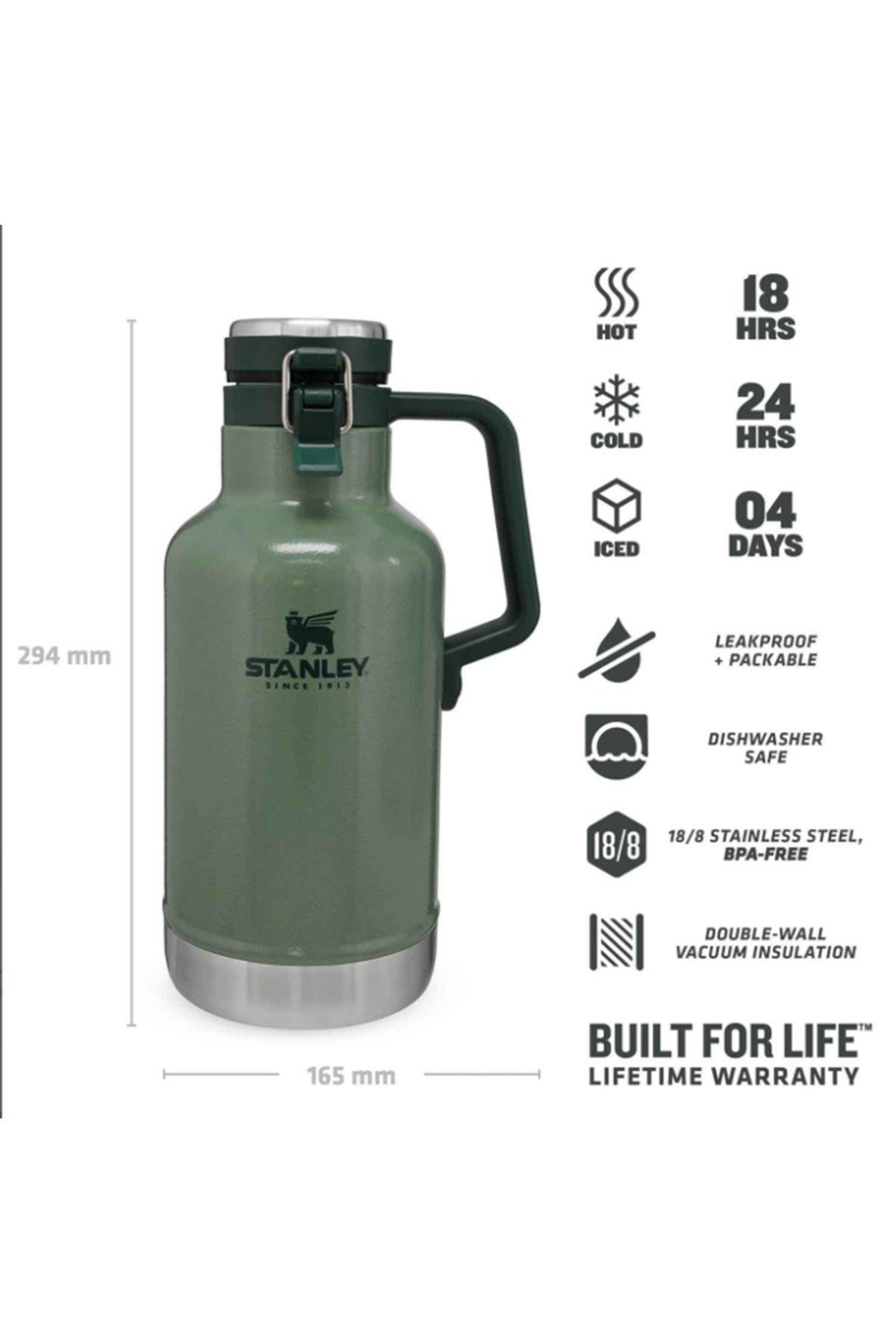 1.9 Lt Growler Vakumlu Termos Yeşil