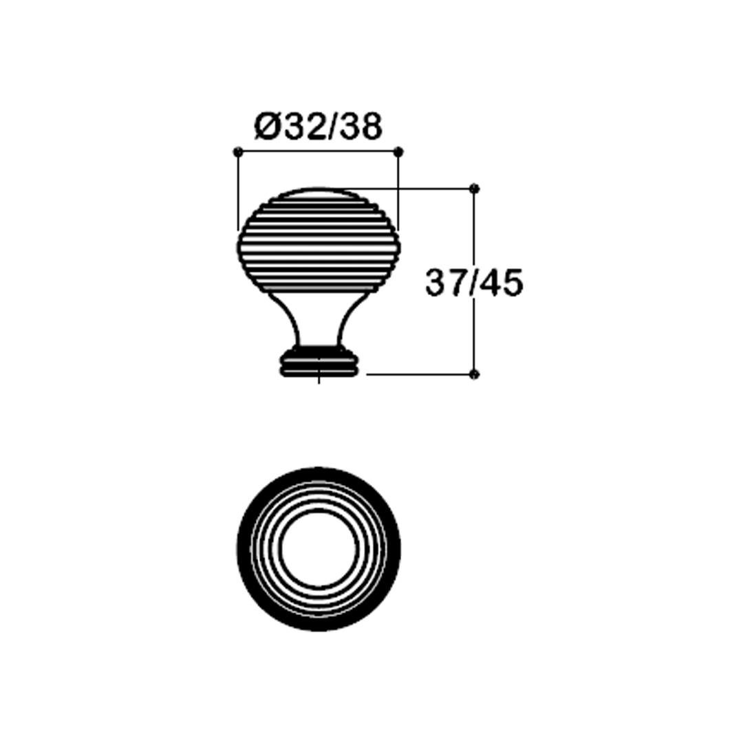 1937 Tek Delikli Kulp Rose Renk 32 Mm