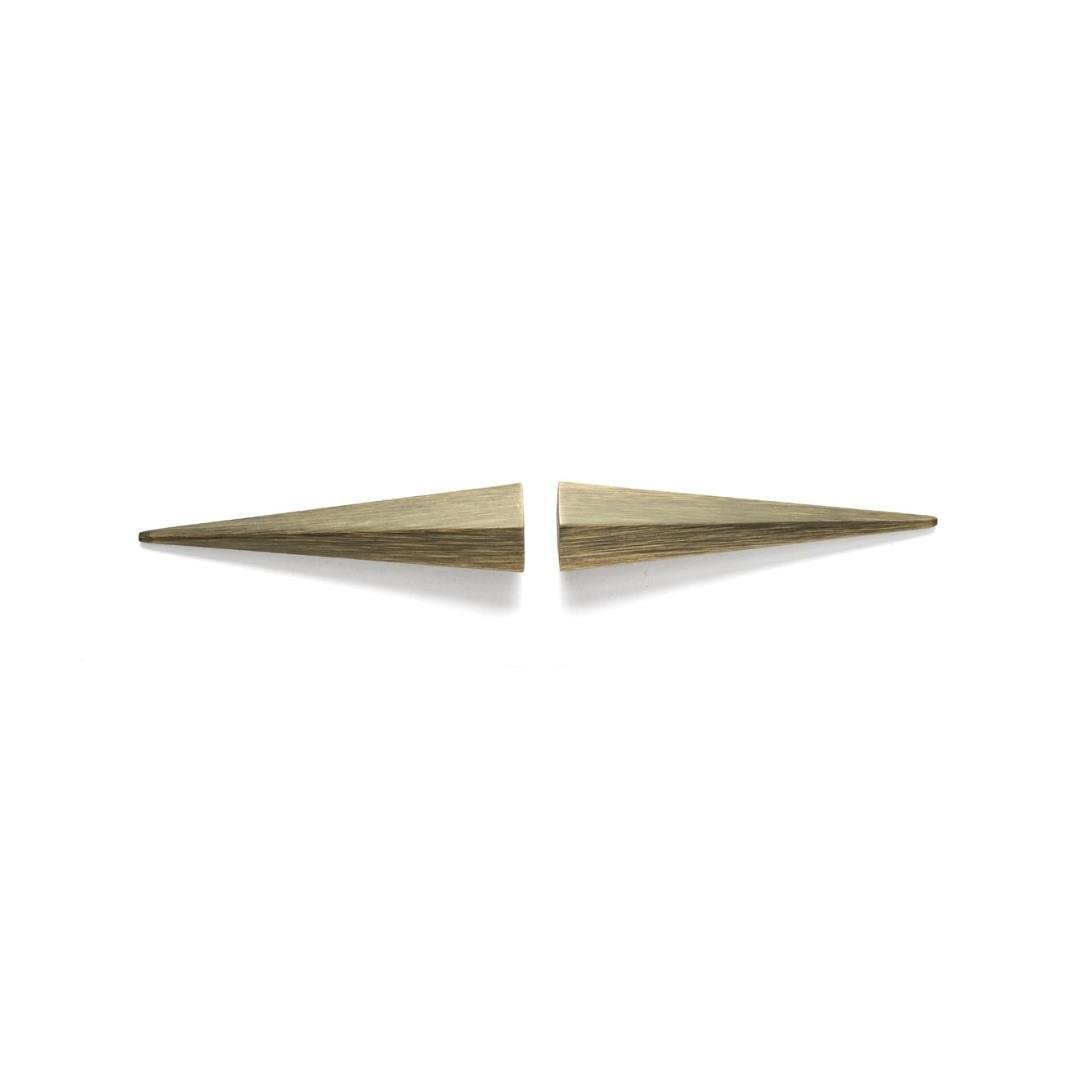 4170 Modern Kulp  Antik Renk Yarım Tek Adet 32 mm