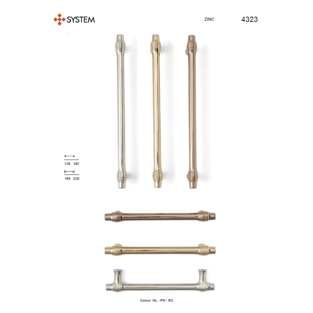 4323 Klasik Kulp Rose Renk