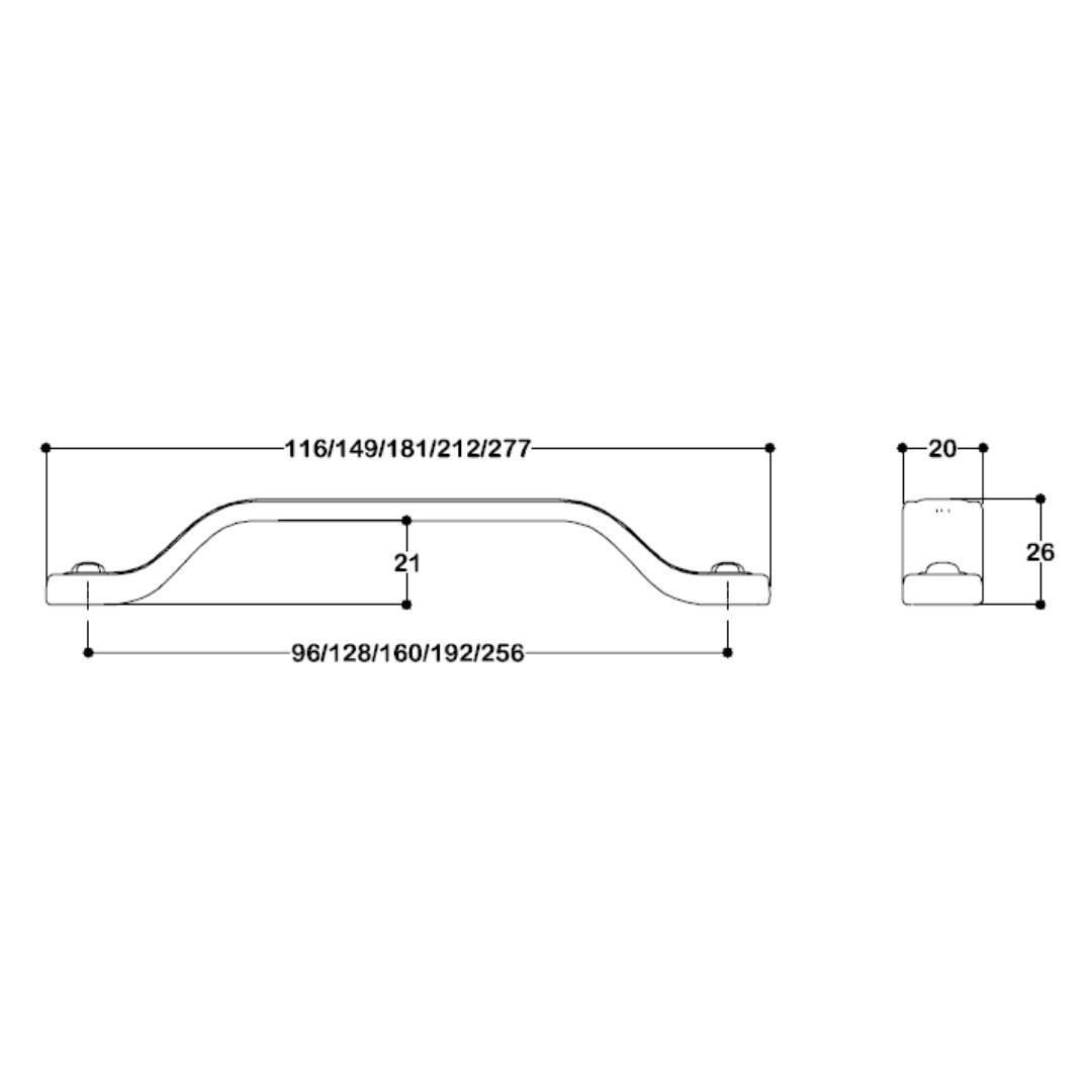 4584 Modern Kulp 160 Mm Antik Renk