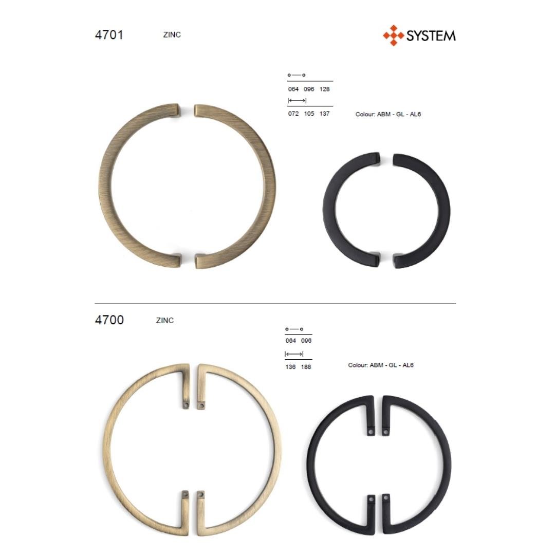 4701 Modern Kulp Yarım Tek Adet - Antik Renk