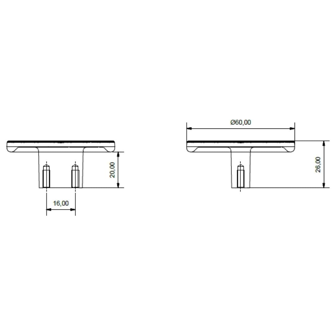 4825 Harmonique Kulp Altın Renk 16 mm
