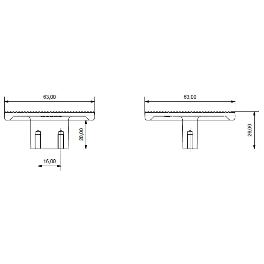 4840 Harmonique Kulp Nikel Saten Mat Renk 16 mm