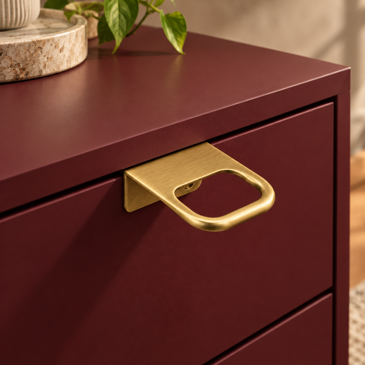 4867 Modern Kulp Altın Saten Renk