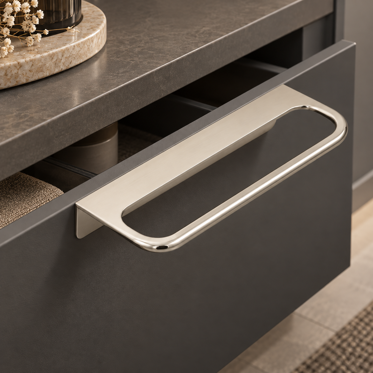 4867 Modern Kulp Krom Renk
