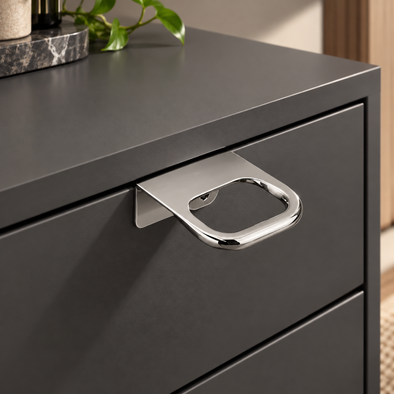 4867 Modern Kulp Krom Renk