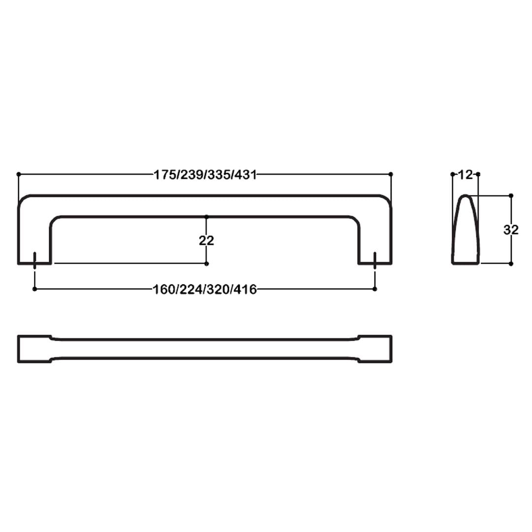 6518 Modern Kulp Siyah Renk