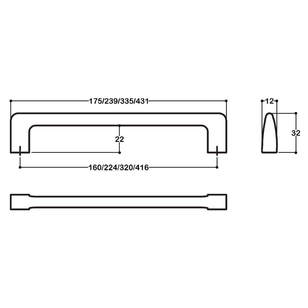 6518 Modern Kulp Siyah Renk