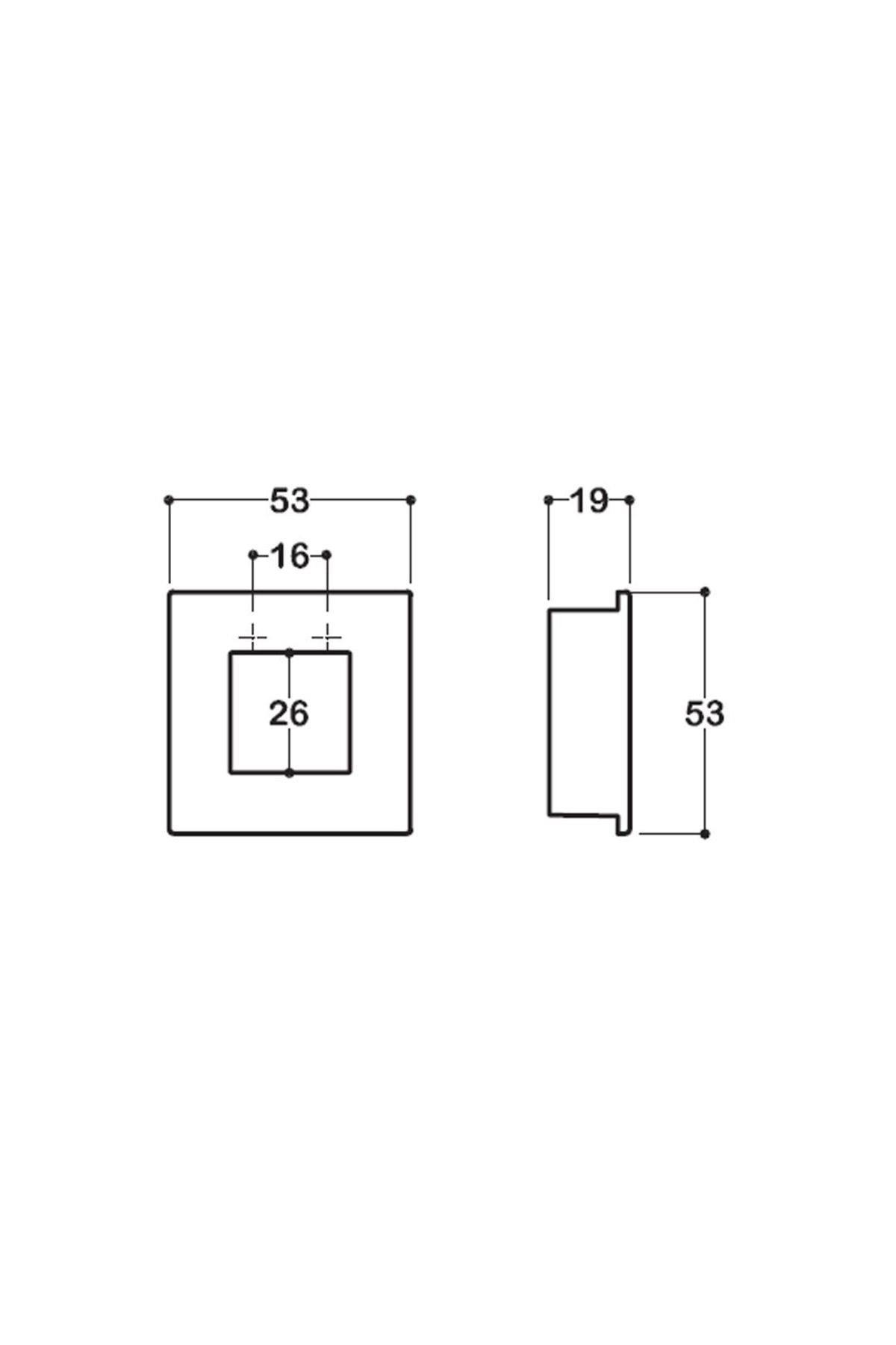 7483 SİYAH RENKLİ GÖMME KULP 16 MM