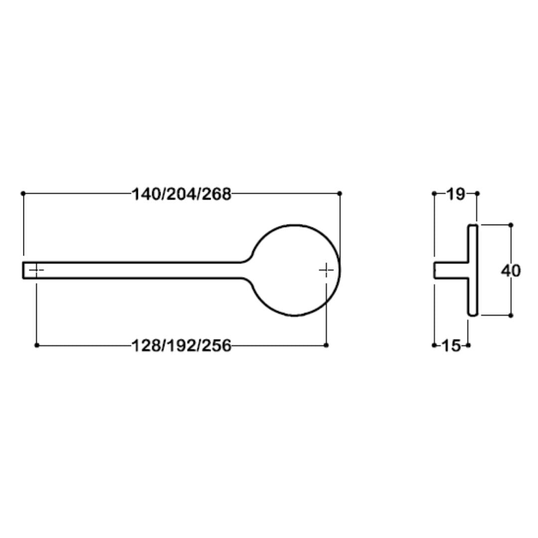 8301 Modern Kulp 128 Mm Altın Renk
