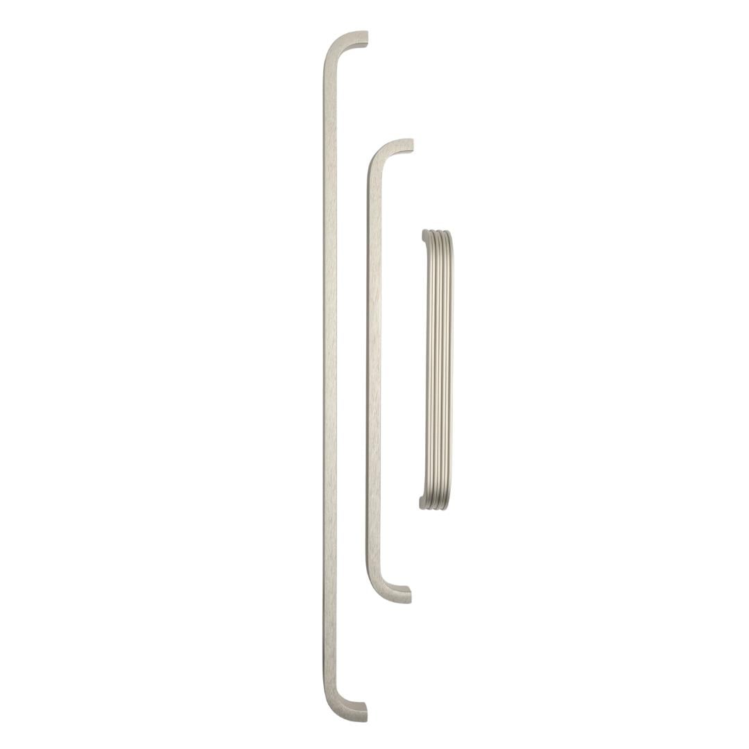 8312 Modern Çizgili Kulp Nikel Saten Renk