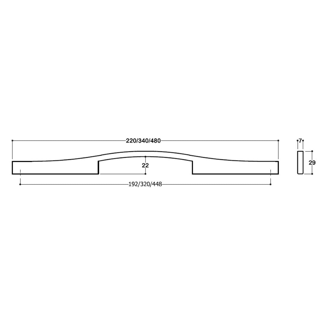 8505 Modern Kulp 192 Mm Krom Renk
