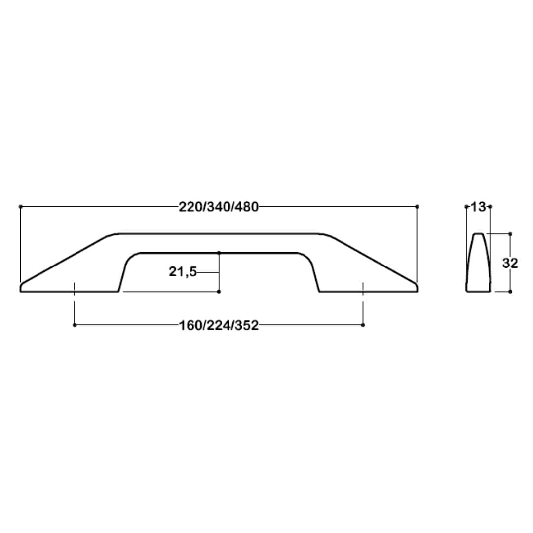 8525 Modern Kulp 160 Mm Krom Renk