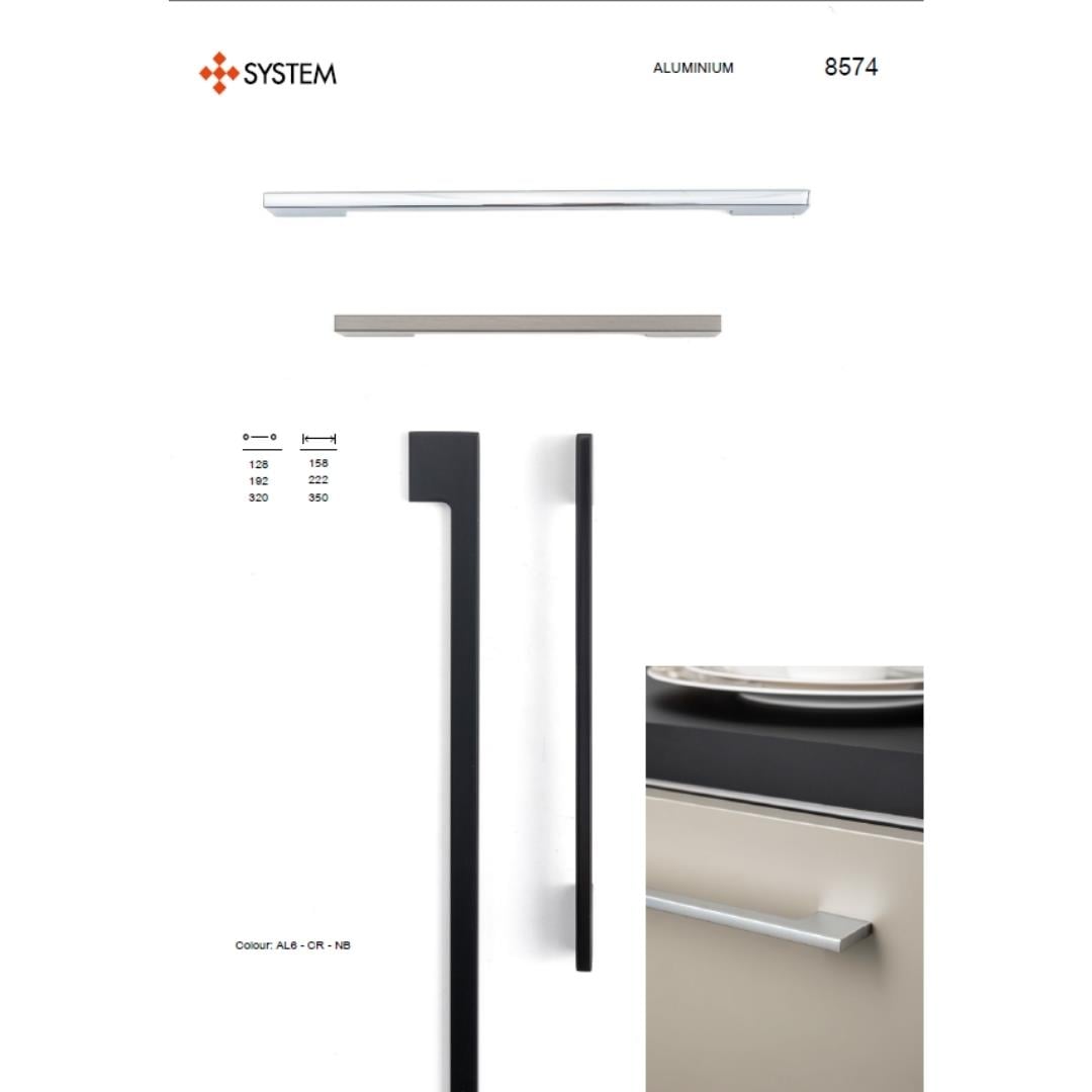 8574 Modern Kulp Krom Renk