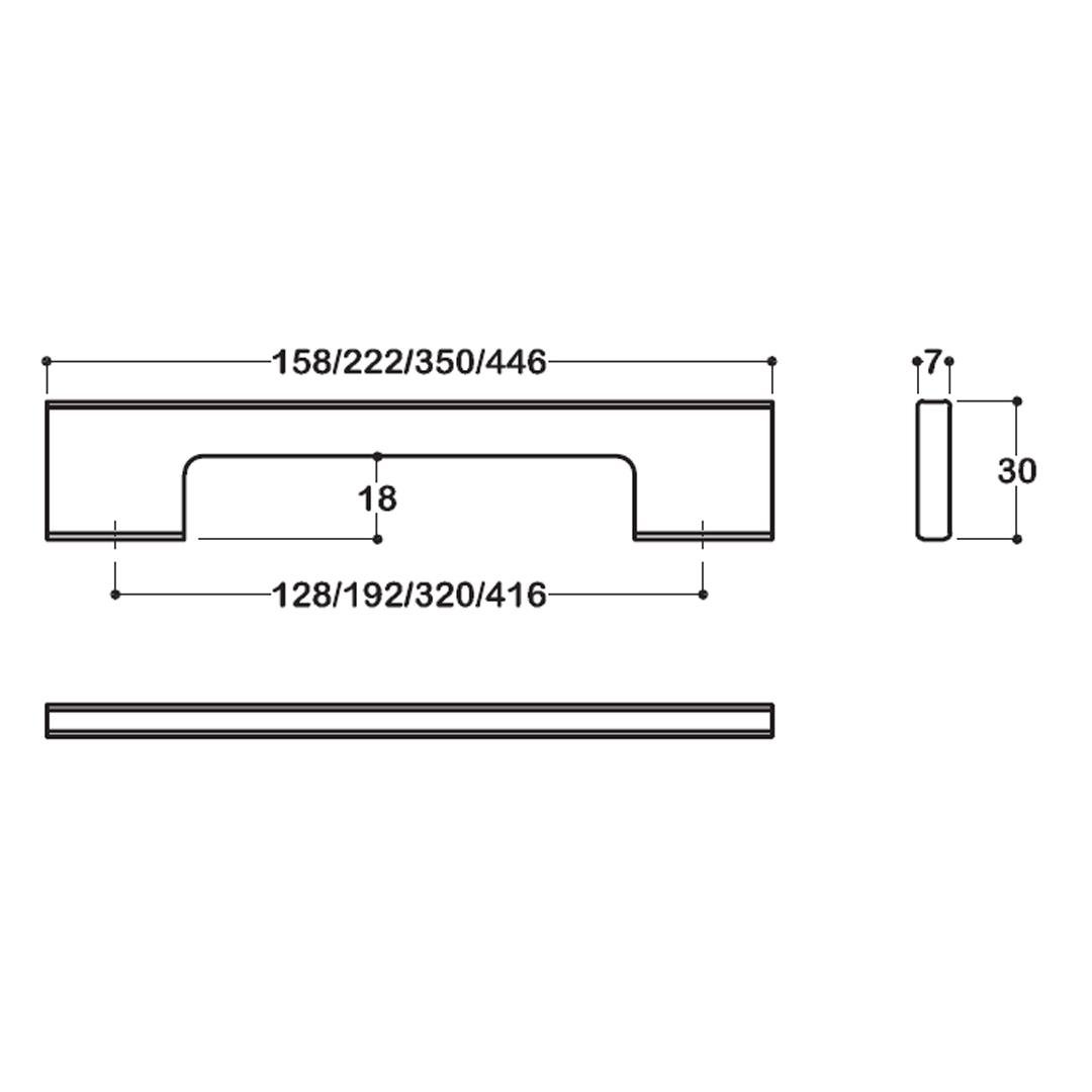 8574 Modern Kulp Siyah Renk
