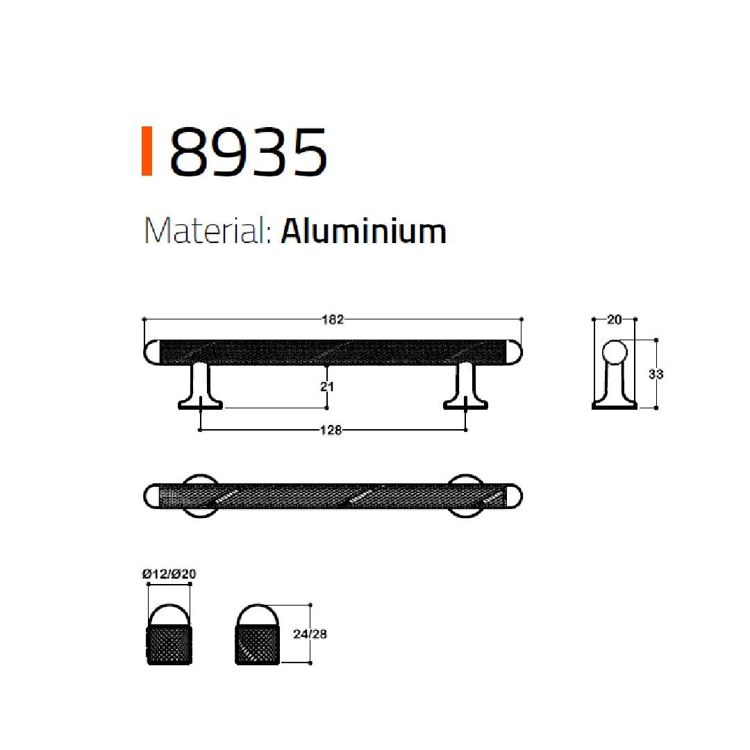 8935 Klasik Kulp Antik Renk