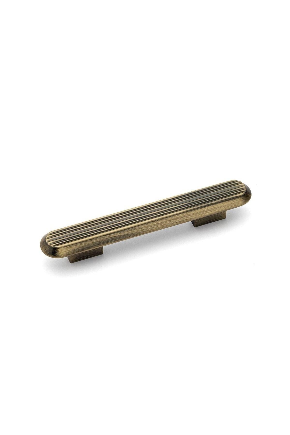 9004  LİNE-ÇİZGİLİ KULP TEK ADET 96 MM ANTİK RENGİ KLASİK KULP