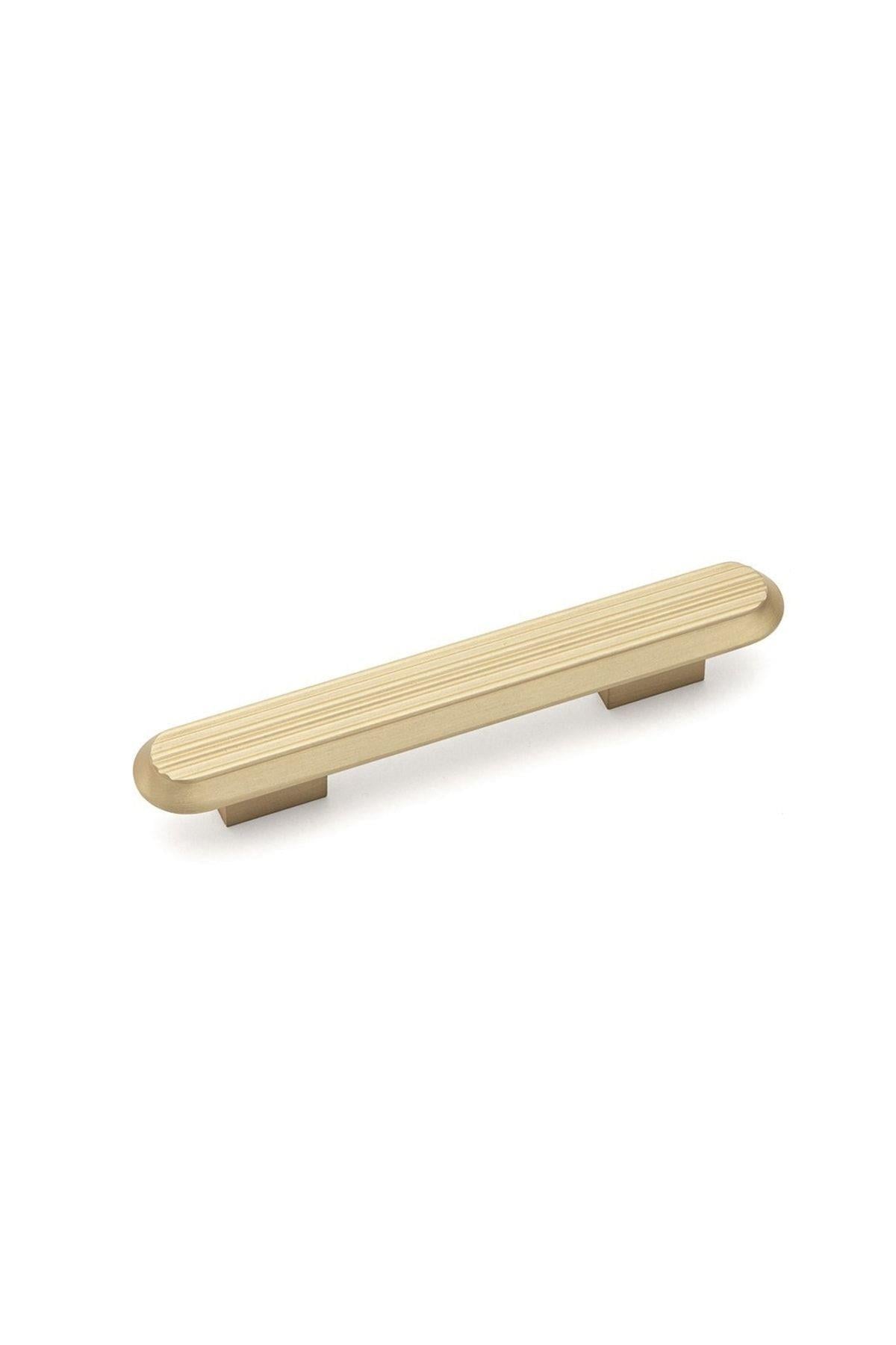 9004  LİNE-ÇİZGİLİ KULP TEK ADET 96 MM MAT ALTIN RENGİ KLASİK KULP