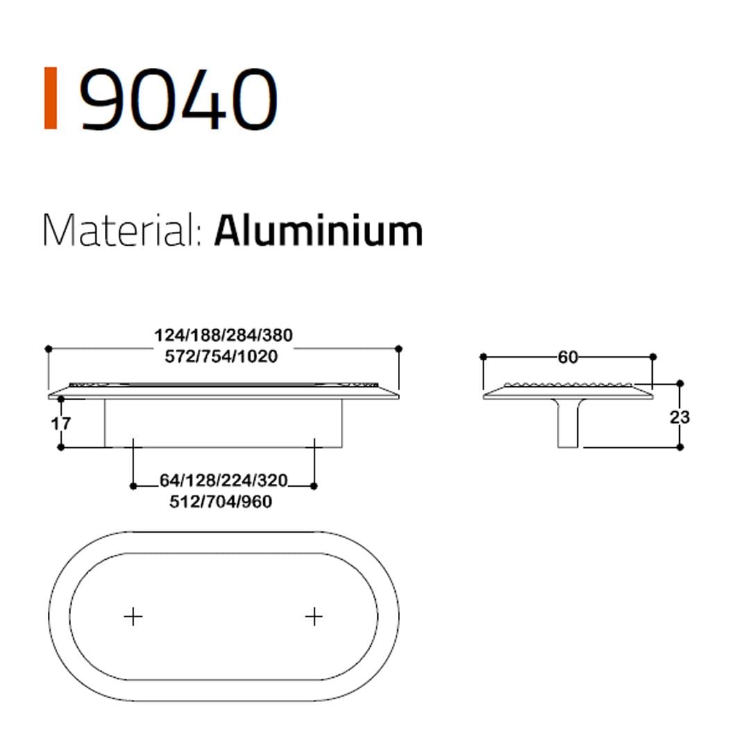 9040  Line-Çizgili Kulp Antik Renk Tek Adet