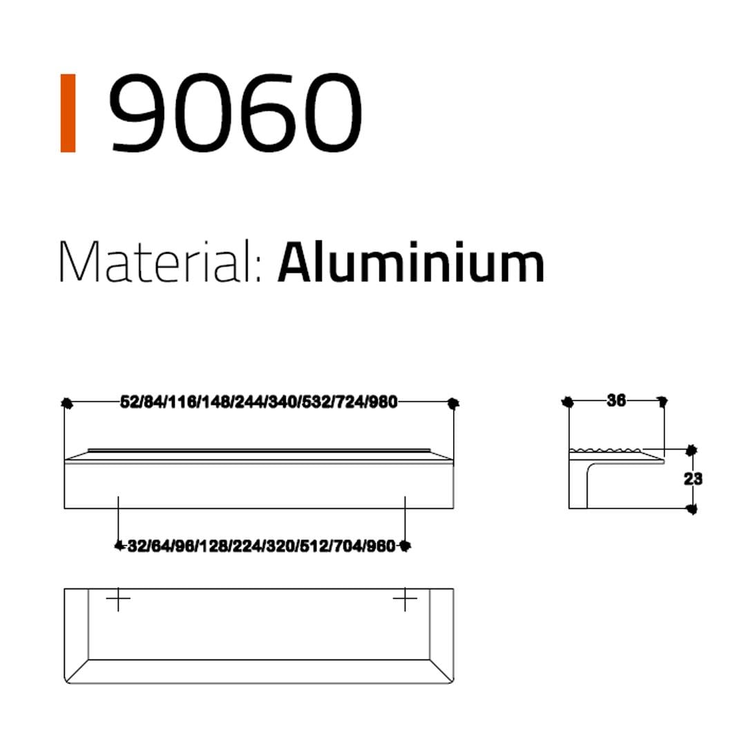 9060  Line-Çizgili Kulp Antik Renk Tek Adet
