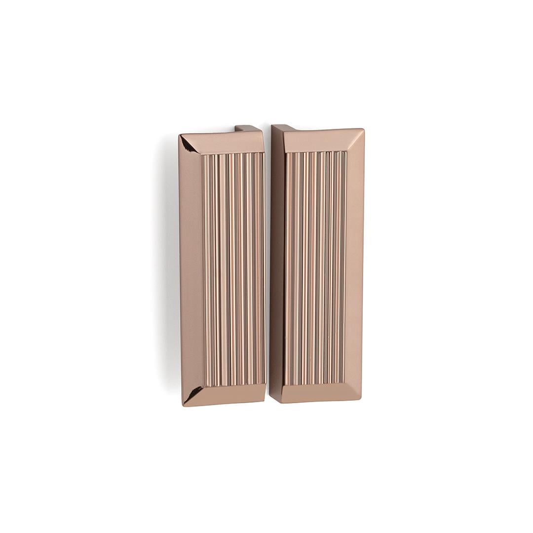 9060  Line-Çizgili Kulp Rose Renk Tek Adet