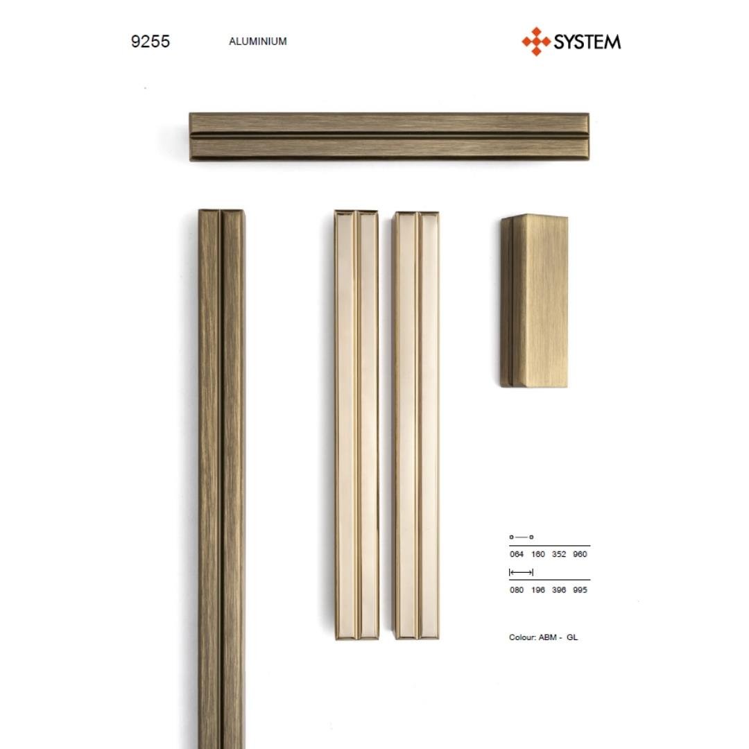 9255 Çizgili Modern Kulp Gold Renk