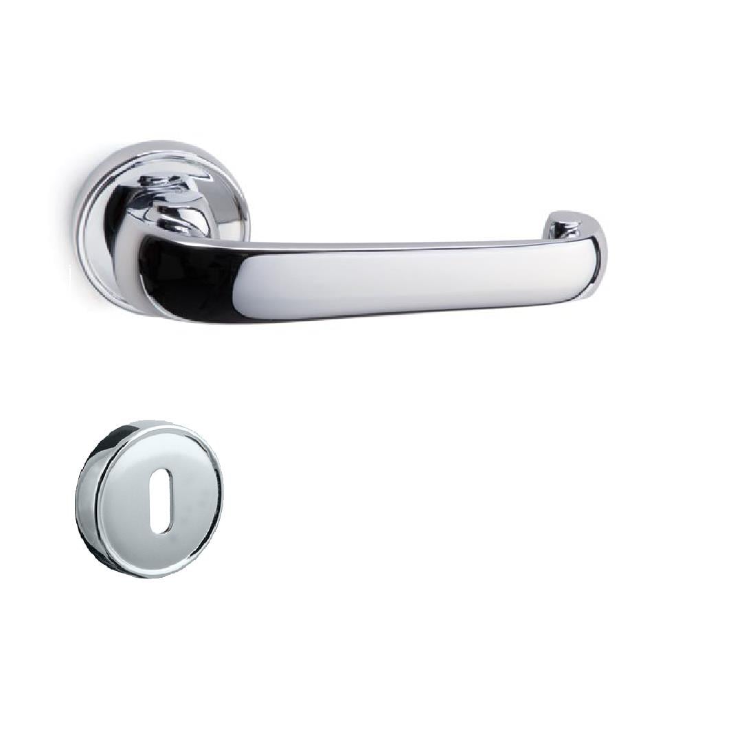 ADRIA ROZETLİ KAPI KOLU KROM RENGİ